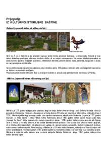 Prijepolje IZ KULTURNO ISTORIJSKE BAŠTINE -Kolovrat ( spomenik kulture od velikog značaja )