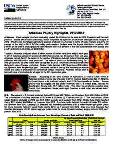 National Agricultural Statistics Service Delta Regional Office[removed]Financial Centre Pkwy, Suite 110 Little Rock, AR[removed]Becky Cross, Regional Director Tel: [removed]