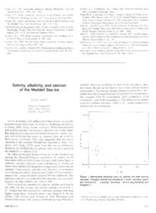 Chen, C-TCarbonate chemistry during wEPoLEx-81. Antarctic Journal of the U.S., 17(5), Chen, C-TCarbonate chemistry of the Weddell Sea, (DOE! EV!Washington, D.C.: U.S. Government Print