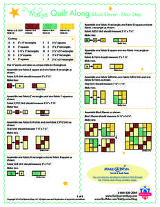 Wishes Quilt Along Fabrics A, B, C & DFabrics E & F