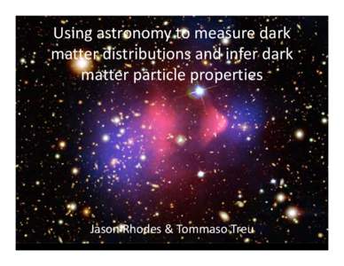 Dark matter / Large-scale structure of the cosmos / Gravitational lens / Matter / Weak gravitational lensing / The Dark Energy Survey / Physics / Physical cosmology / Astrophysics