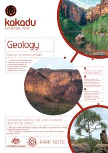 Geology factsheet, Kakadu National Park