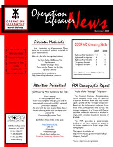 Operation Lifesaver News  Summer 2008