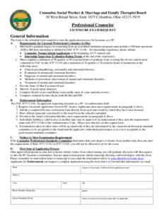 Health / Education / Doctor of Osteopathic Medicine / Licensure / Clinical psychology / National Board for Certified Counselors / Training and licensing of clinical psychologists / Medicine / Mental health professionals / Licensed professional counselor