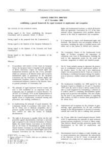 Discrimination law / European Union / Ageism / Employment Equality Framework Directive / European labour law / Palacios de la Villa v Cortefiel Servicios SA / Law / European Union directives / Discrimination