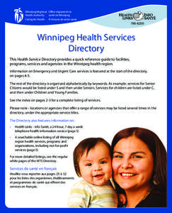 Winnipeg Health Services Directory