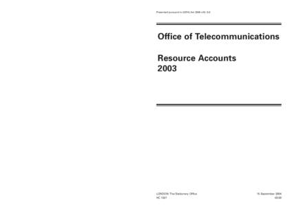 990379_Oftel Resource Acc_COVER