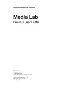 Massachusetts Institute of Technology  Media Lab Projects | AprilMIT Media Lab
