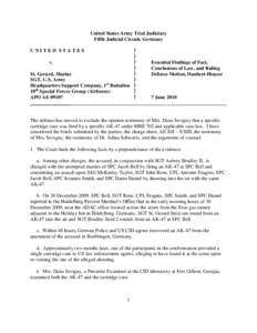 United States Army Trial Judiciary Fifth Judicial Circuit, Germany[removed]v.