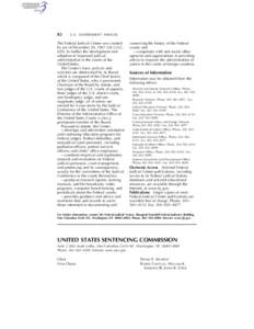 Parole / United States Sentencing Commission / United States Federal Sentencing Guidelines / Federal Judicial Center / Probation officer / Thurgood Marshall Federal Judiciary Building / Title 28 of the United States Code / Magistrate / Sentencing Reform Act / United States criminal procedure / Law / Criminal law