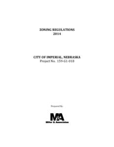 ZONING REGULATIONS 2014 CITY OF IMPERIAL, NEBRASKA Project No. 159-G1-018