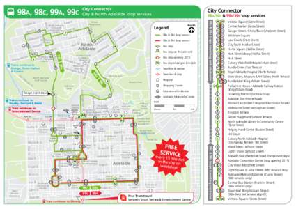 City Connector City & North Adelaide loop services 98A, 98C, 99A, 99C St Tynte