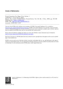 Annals of Mathematics  Period Functions for Maass Wave Forms. I Author(s): J. Lewis and D. Zagier Source: The Annals of Mathematics, Second Series, Vol. 153, No. 1 (Jan., 2001), ppPublished by: Annals of Mathem