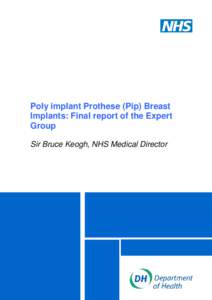 POLY IMPLANT PROTHESE (PIP) BREAST IMPLANTS: