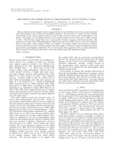 Draft version April 29, 2014 Preprint typeset using LATEX style emulateapj v[removed]HIGH RESOLUTION OBSERVATIONS OF CHROMOSPHERIC JETS IN SUNSPOT UMBRA Yurchyshyn, V., Abramenko, V., Kosovichev, A., and Goode, P. Big 