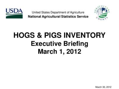 United States September 1, Hogs & Pigs Inventory