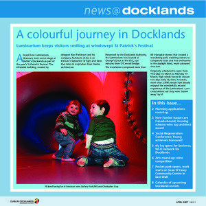news@ A colourful journey in Docklands Luminarium keeps visitors smiling at windswept St Patrick’s Festival