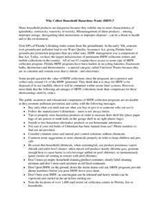 Endocrine disruptors / Chemical elements / Occupational safety and health / Post-transition metals / Transition metals / Household Hazardous Waste / Mercury / Hazardous waste / Electronic waste / Environment / Chemistry / Pollution