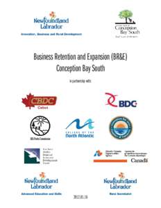 Business Retention and Expansion (BR&E) Conception Bay South in partnership with: CBS Parks Commission