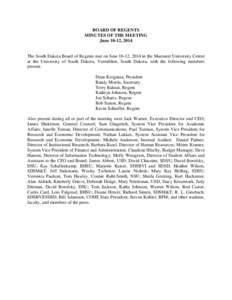 Association of Public and Land-Grant Universities / South Dakota Board of Regents / David L. Chicoine / South Dakota State University / South Dakota School of Mines and Technology / University of South Dakota / South Dakota / American Association of State Colleges and Universities / North Central Association of Colleges and Schools