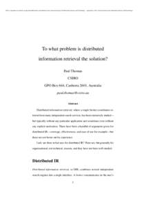 This is a preprint of an article accepted for publication in the Journal of the American Society for Information Science and Technology  copyright (cAmerican Society for Information Science and Technology To what 