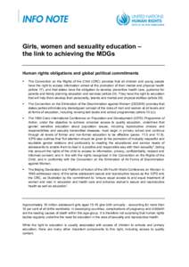 Human sexuality / Human behavior / Maternal health / Public health / Reproductive health / Reproductive rights / International Conference on Population and Development / Sex education / Millennium Development Goals / Sexual health / Population / Health