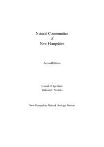 Natural Communities of New Hampshire Second Edition