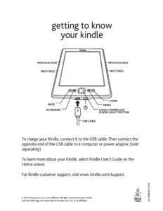 getting to know your kindle PREVIOUS PAGE PREVIOUS PAGE NEXT PAGE