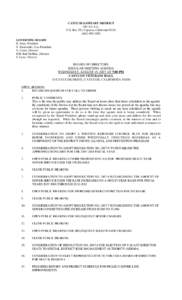 CAYUCOS SANITARY DISTRICT 200 Ash Ave. P.O. Box 333, Cayucos, California[removed]3290 GOVERNING BOARD R. Enns, President