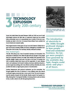 3  TECHNOLOGY EXPLOSION  Early 20th century