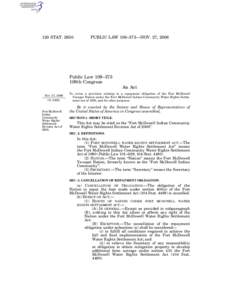 120 STAT[removed]PUBLIC LAW 109–373—NOV. 27, 2006 Public Law 109–373 109th Congress