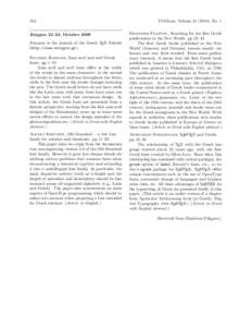 Eutypon 22–23, October 2009 Eutypon is the journal of the Greek TEX Friends (http://www.eutypon.gr). Natasha Raissaki, Sans serif and serif Greek fonts; pp. 1–10 Sans serif and serif fonts differ in the width