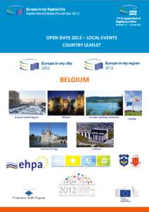 OPEN DAYS 2012 – LOCAL EVENTS COUNTRY LEAFLET BELGIUM  Brussels Capital Region