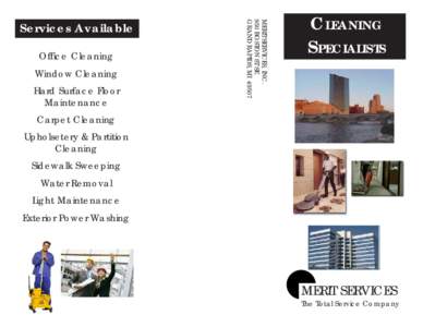Office Cleaning Window Cleaning Hard Surface Floor Maintenance  MERIT SERVICES, INC.