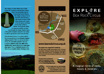 Limestone / A4 road / Transport in Somerset / Bath /  Somerset / Fossil / Corsham / Circus / Quarry / Bath Stone / Geography of England / Somerset / Counties of England