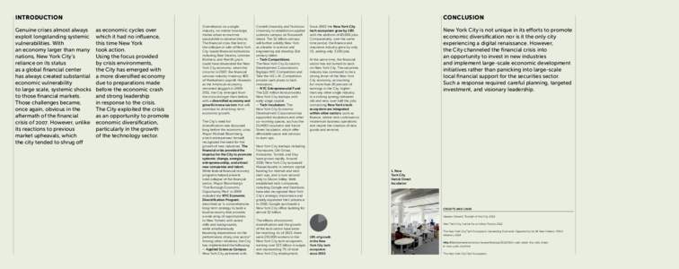 introduction Genuine crises almost always exploit longstanding systemic vulnerabilities. With an economy larger than many nations, New York City’s
