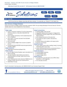 AccSys Solutions Newsletter #6 2013