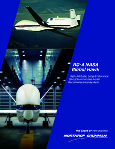 RQ-4 NASA Global Hawk High-Altitude, Long-Endurance (HALE) Unmanned Aerial Reconnaissance System