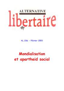 ALFévrierMondialisation et apartheid social