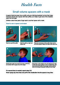 Medical equipment / Asthma / Inhaler / Nebulizer / Puffer train / Asthma spacer / Medicine / Dosage forms / Respiratory therapy