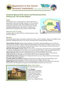       Fortymile National Wild, Scenic and Recreational River Parking and Trail Access Repairs