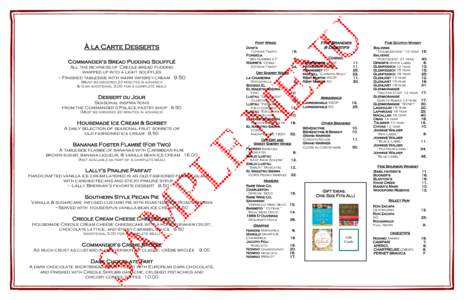 Microsoft Word - Dessert Menu