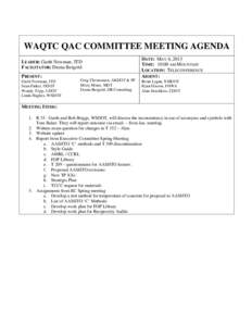 WAQTC EXECUTIVE COMMITTEE MEETING MINUTES