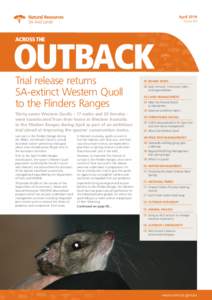 April 2014 Issue 69 OUTBACK ACROSS THE