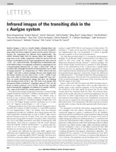 Infrared images of the transiting disk in the ϵ Aurigae system