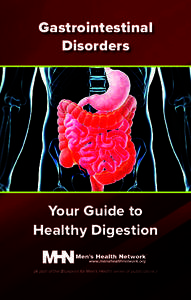 Gastrointestinal Disorders Your Guide to Healthy Digestion (A part of the Blueprint for Men’s Health series of publications.)