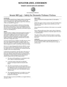 Fact Sheet SB 545 Final Version