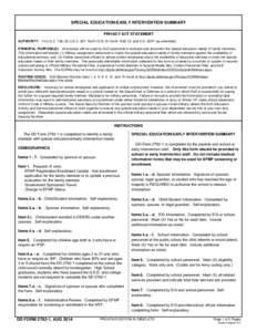 Individual Family Service Plan / Early childhood intervention / Preschool education / Individuals with Disabilities Education Act / Education / Special education / Individualized Education Program