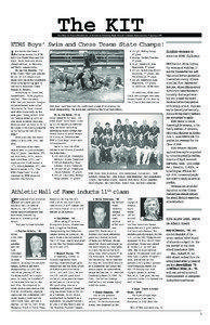 The KIT  The Keep In Touch Newsletter of Evanston Township High School’s Alumni Association • Spring 2005