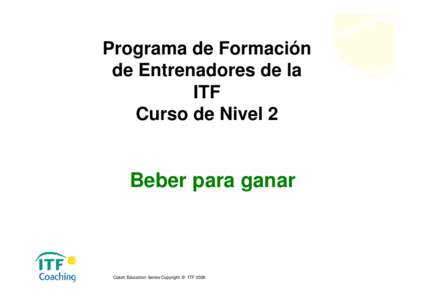 Microsoft PowerPoint[removed]Nivel 2 - Pwrpnt - Beber para ganar